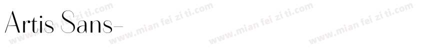 Artis Sans字体转换